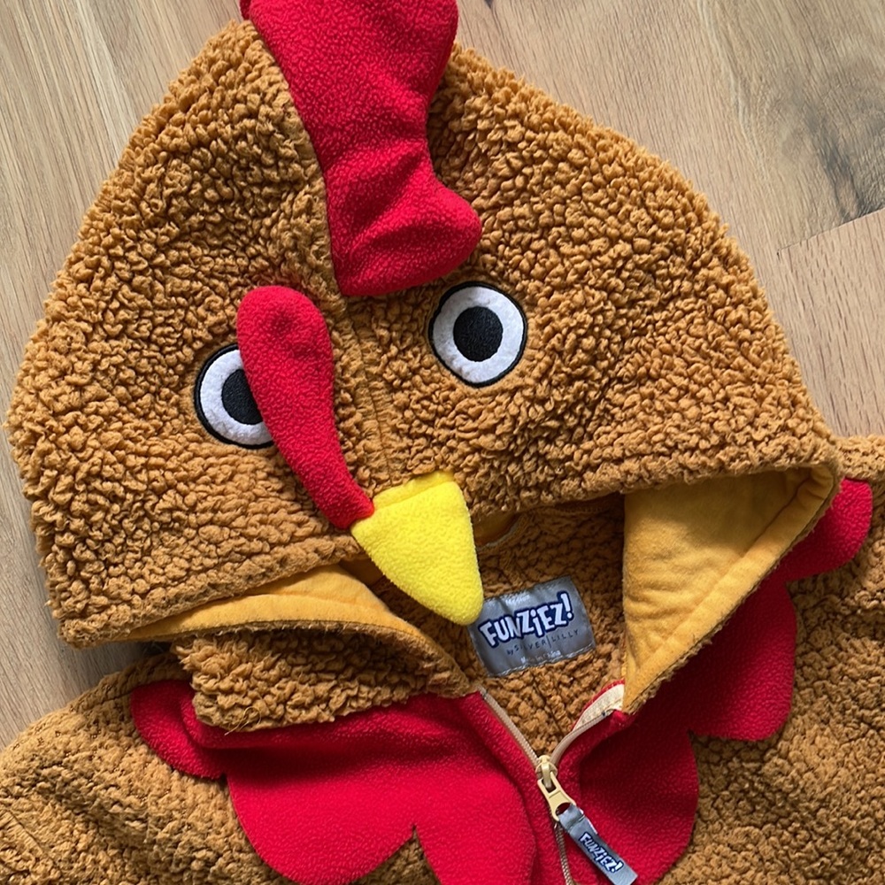 Adult Turkey Onesie Costume - Picture 7 of 8